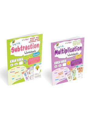 Easy to Do: Subtraction and Multiplication Worksheets With Answers | Children Basic Math Activity Books