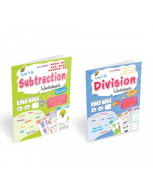 Easy to Do: Subtraction and Division Worksheets With Answers | Children Basic Math Activity Books