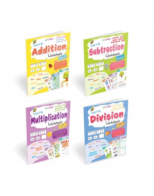 Easy to Do: Addition, Subtraction,  Multiplication, Division Worksheets With Answers | Children Basic Math Activity Books